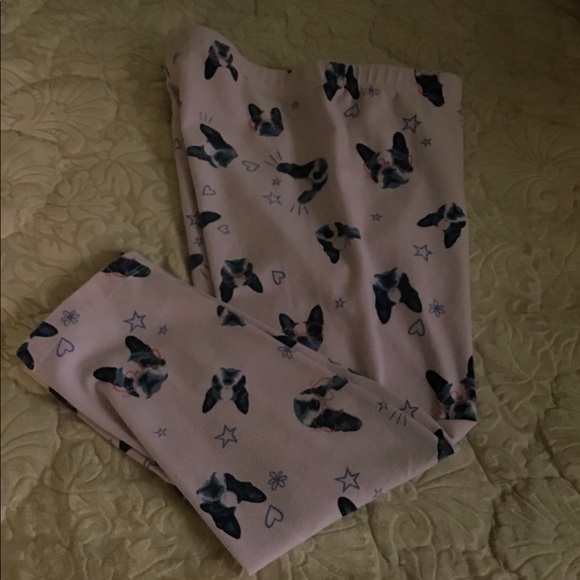 Cat and Jack leggings girls large 10/12 pink dogs - Picture 2 of 6